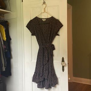 Max Studio Polka Dot Wrap Dress